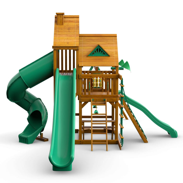 Gorilla Playsets Great Skye II w/ Amber Posts and Standard Wood Roof