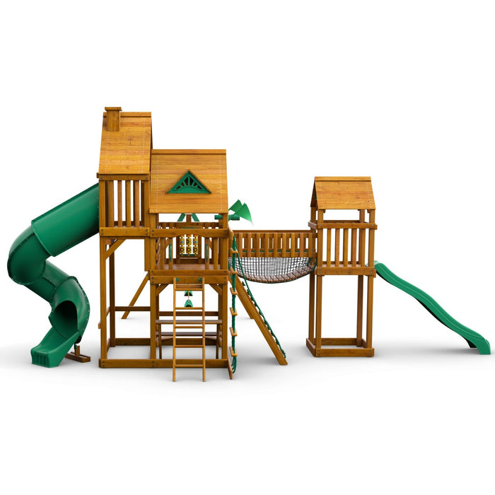 Gorilla Playsets Treasure Trove w/ Amber Posts and Standard Wood Roof