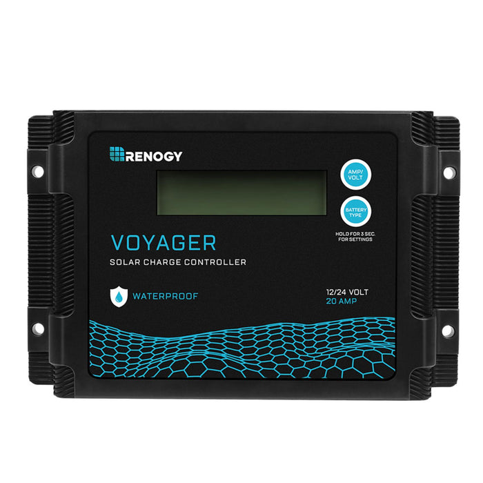 Renogy Voyager 20A PWM Waterproof Solar Charge Controller - New Edition, 20 Amp