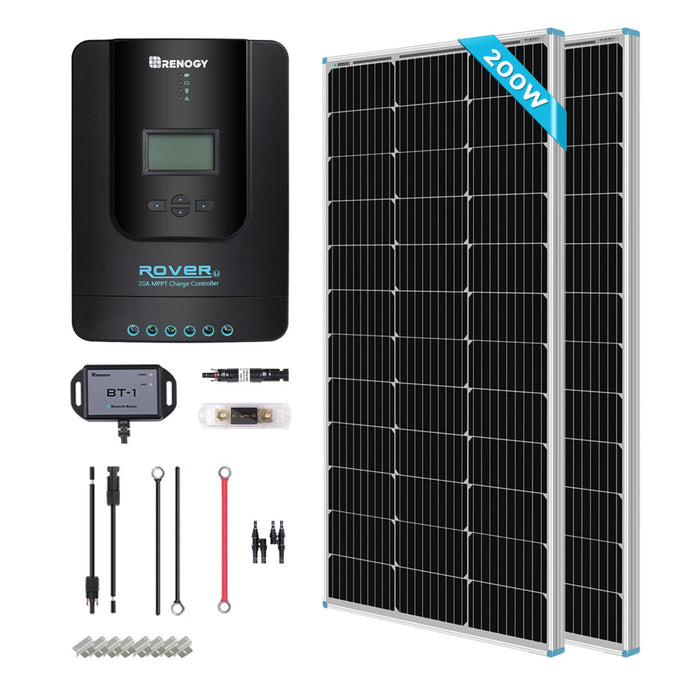 Renogy 200 Watt 12 Volt Solar Premium Kit