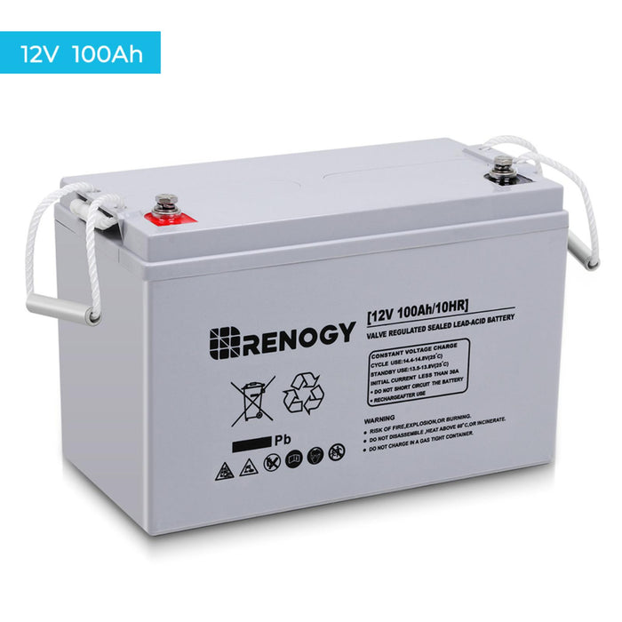 Renogy 12V 100ah AGM Deep Cycle Battery For Reliable Power Storage