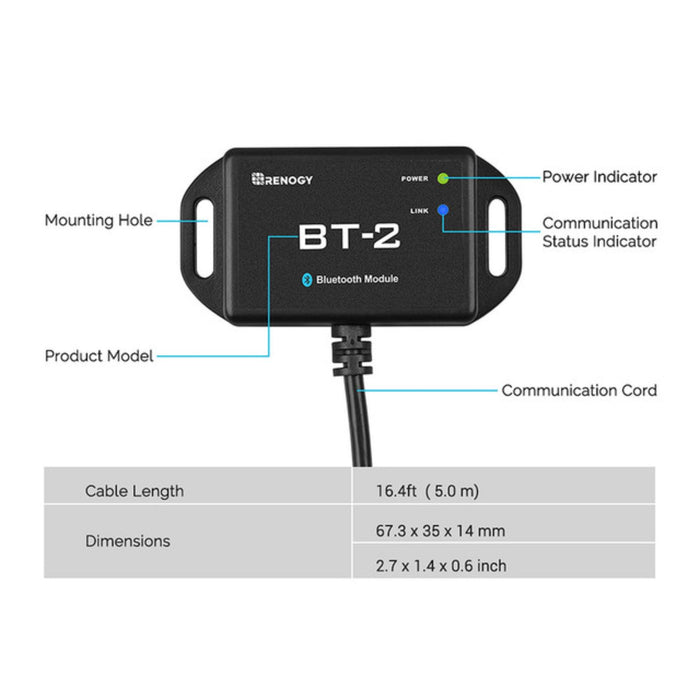 BT-2 Bluetooth Module by Renogy