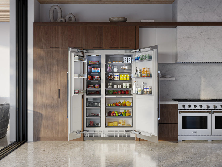 THOR KITCHEN X-Series 18" 8.6 cu. ft. Panel Ready Built-In Freezer Column with Automatic Ice Maker, XRF18CFZ