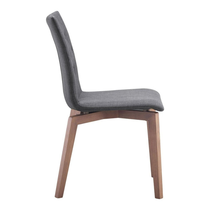 Zuo Orebro Dining Chairs: Set of 2 in Graphite - Elegant Seating Solution