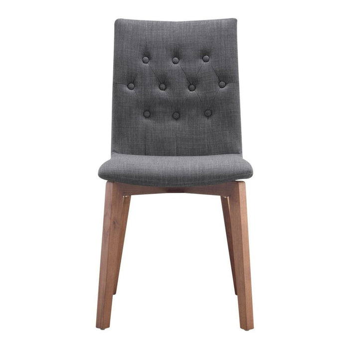 Zuo Orebro Dining Chairs: Set of 2 in Graphite - Elegant Seating Solution