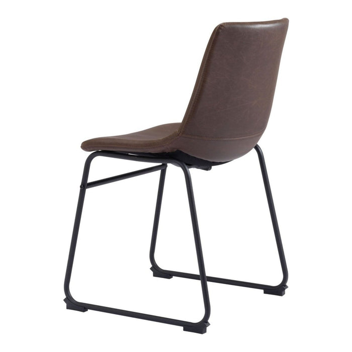 Zuo Smart Dining Chairs (2-Pack) - Vintage Espresso Set