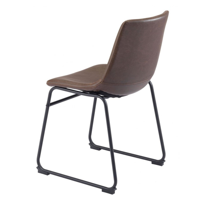 Zuo Smart Dining Chairs (2-Pack) - Vintage Espresso Set