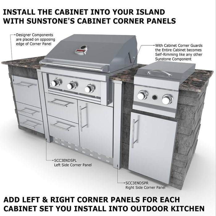 Base Cabinet for 34-Inch for Sunstone Gas Grill