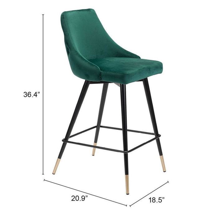 Zuo Piccolo Green Counter Chair