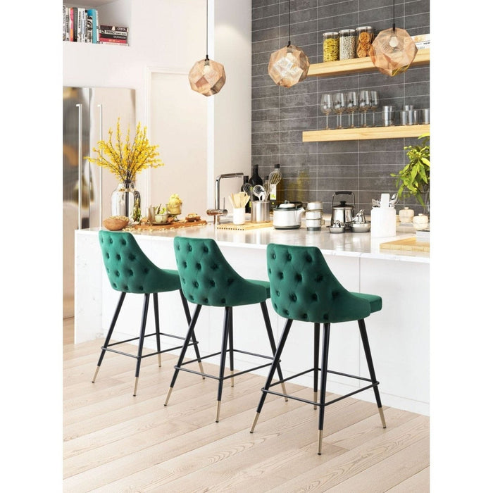 Zuo Piccolo Green Counter Chair