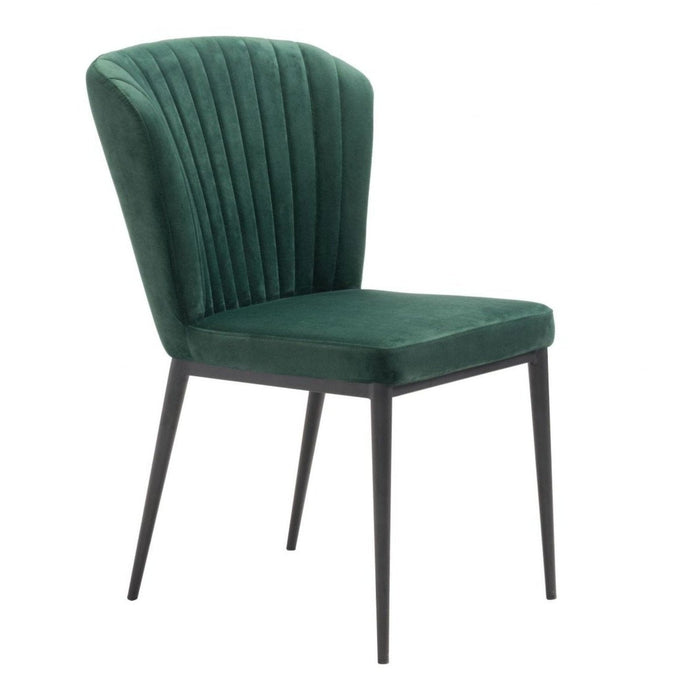 Zuo Tolivere Dining Chairs: Set of 2 in Elegant Green