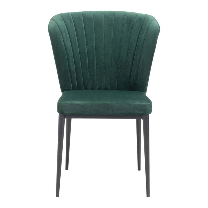 Zuo Tolivere Dining Chairs: Set of 2 in Elegant Green