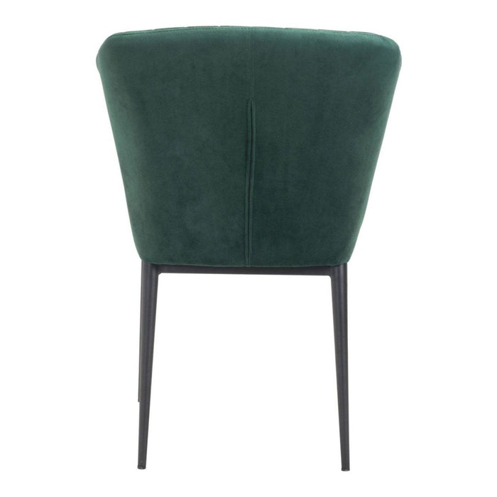 Zuo Tolivere Dining Chairs: Set of 2 in Elegant Green