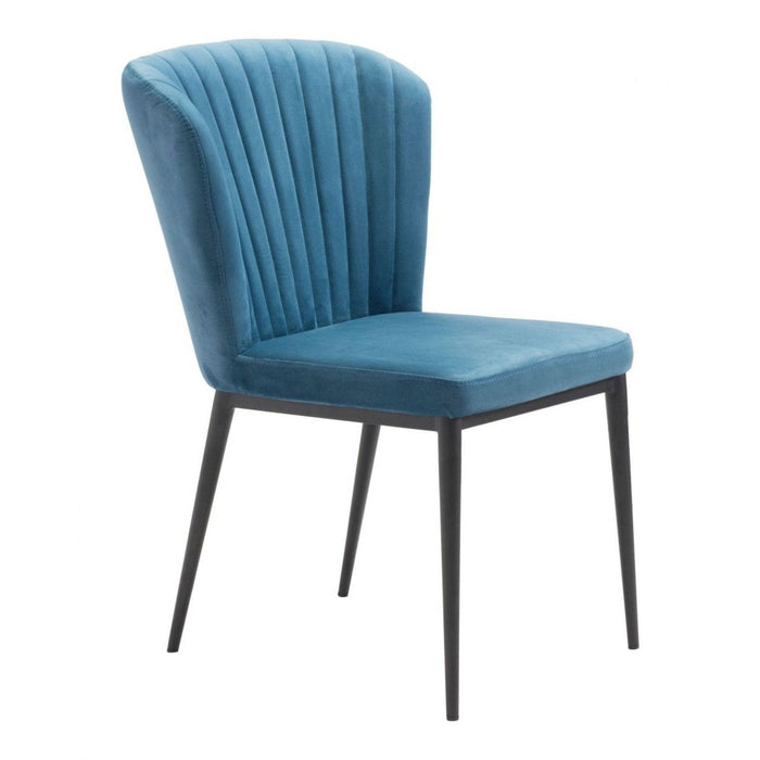 Zuo Tolivere Dining Chairs (2-Pack) in Elegant Blue – Stylish Seating Duo