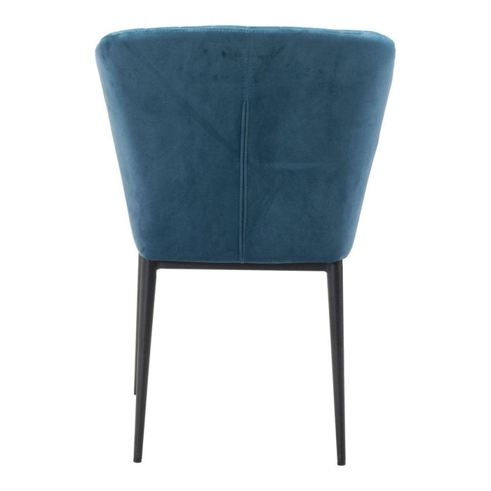 Zuo Tolivere Dining Chairs (2-Pack) in Elegant Blue – Stylish Seating Duo