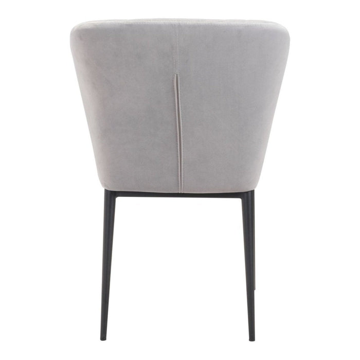 Zuo Tolivere Dining Chairs: Set of 2 in Stylish Gray Finish