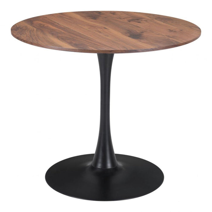 Zuo Opus Dining Table in Elegant Brown & Black Finish