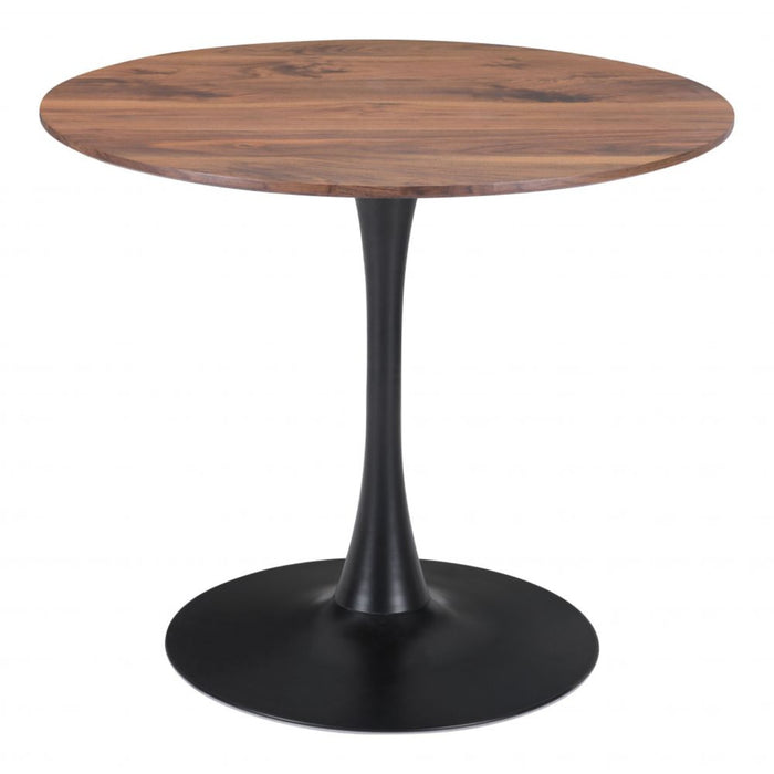 Zuo Opus Dining Table in Elegant Brown & Black Finish