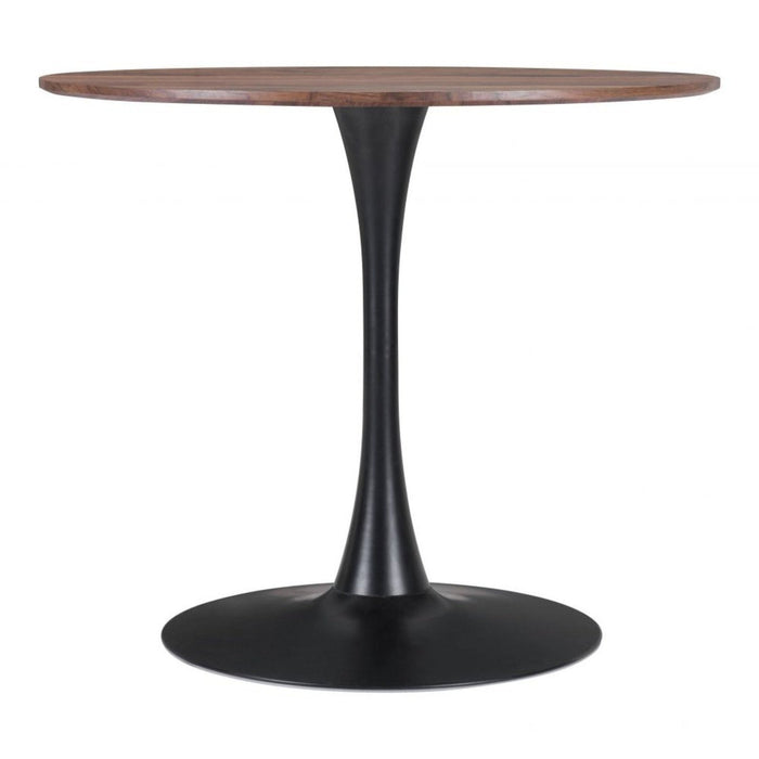 Zuo Opus Dining Table in Elegant Brown & Black Finish