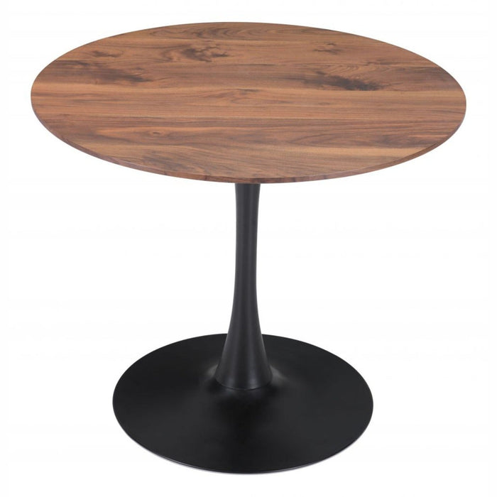 Zuo Opus Dining Table in Elegant Brown & Black Finish