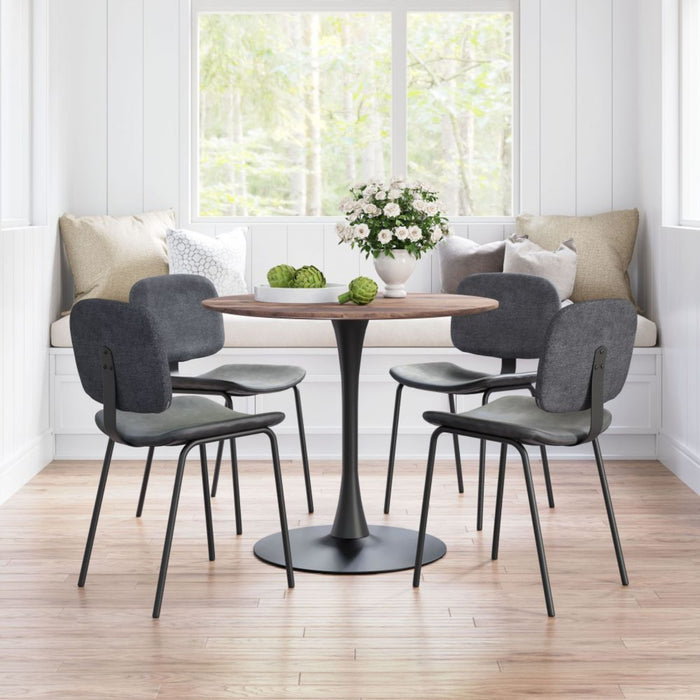 Zuo Opus Dining Table in Elegant Brown & Black Finish