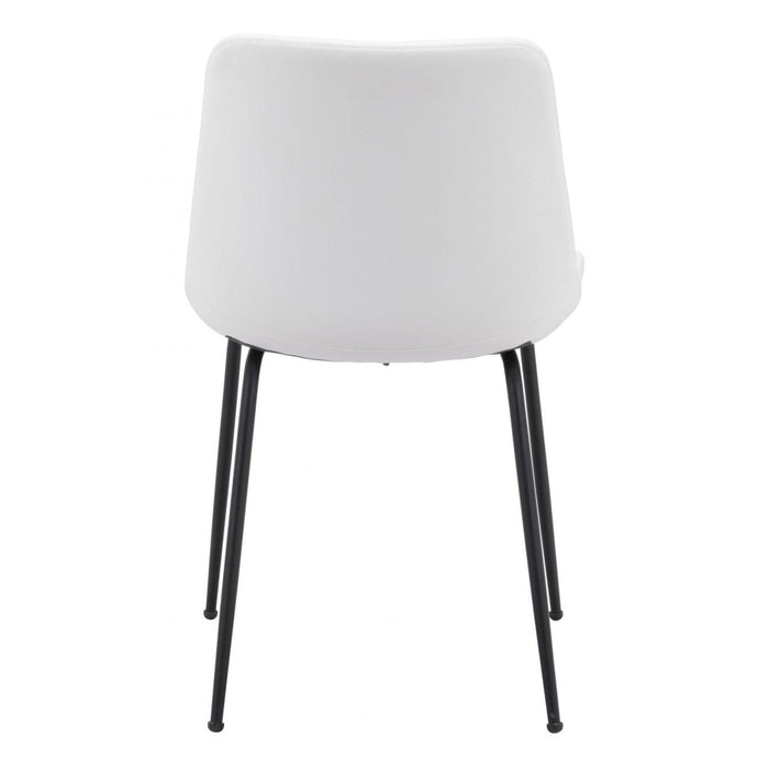 Zuo Byron Dining Chairs - Set of 2 in Elegant White Finish