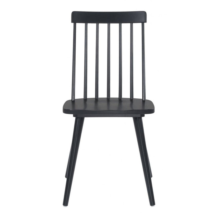 Zuo Ashley Black Dining Chairs - Set of 2 for Stylish Seating