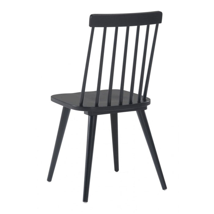 Zuo Ashley Black Dining Chairs - Set of 2 for Stylish Seating