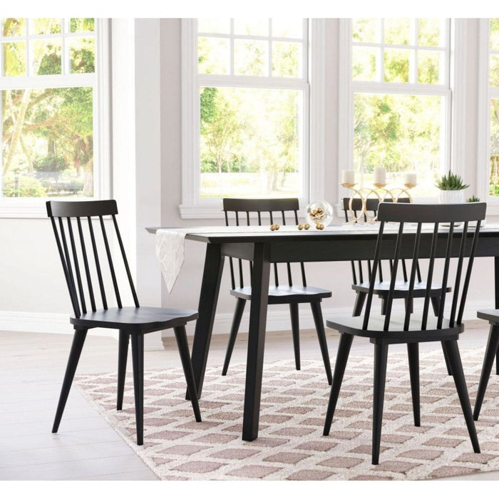 Zuo Ashley Black Dining Chairs - Set of 2 for Stylish Seating