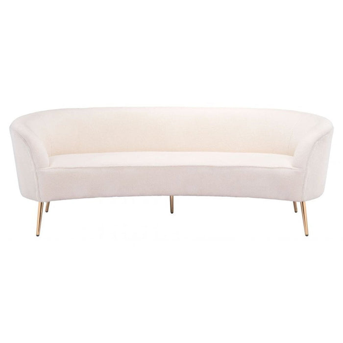 Luxe Comfort: Zuo Luna Cream Sofa – Exclusive Elegance