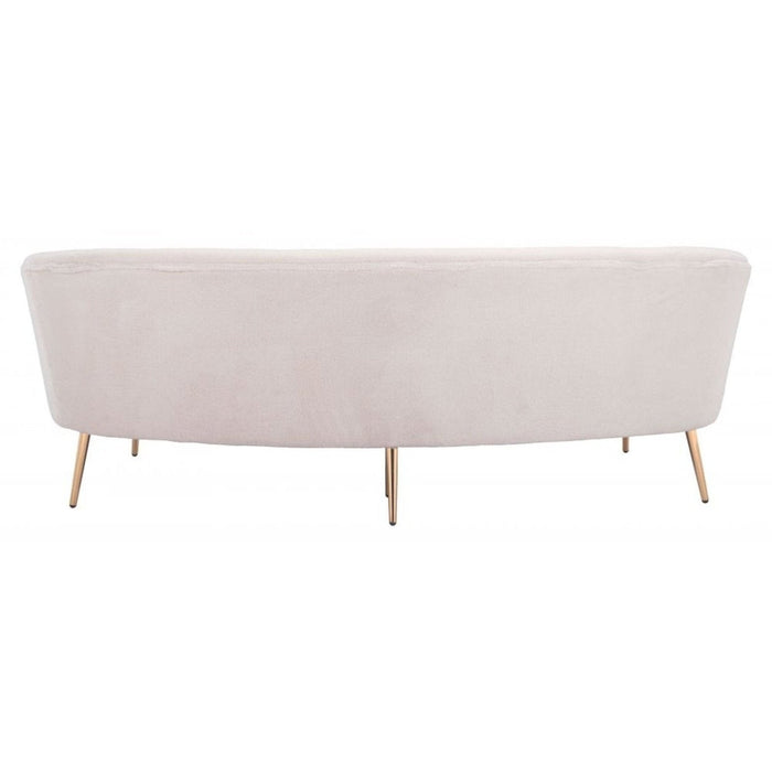 Luxe Comfort: Zuo Luna Cream Sofa – Exclusive Elegance