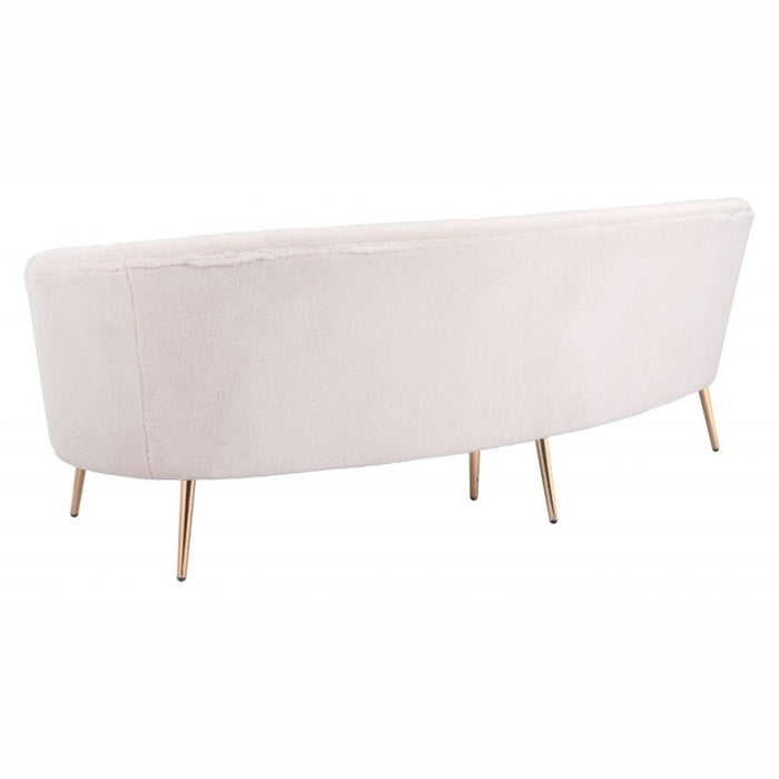 Luxe Comfort: Zuo Luna Cream Sofa – Exclusive Elegance