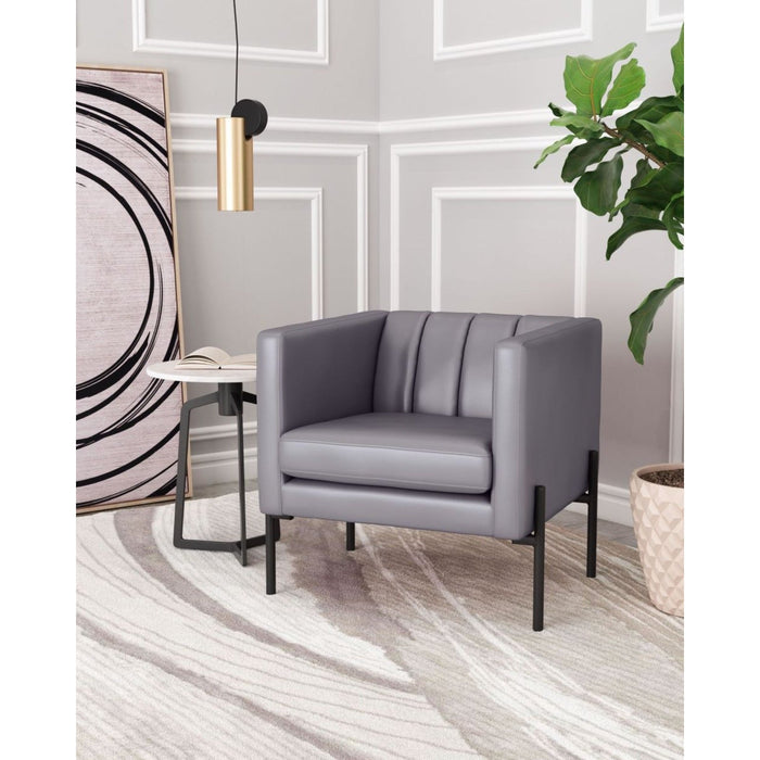 Zuo Jess Gray Accent Chair - Stylish Seating