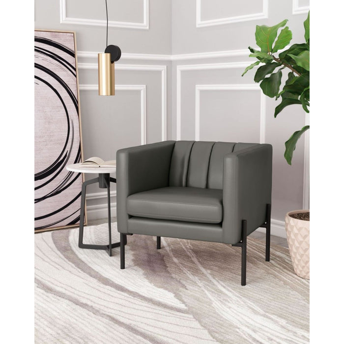 Zuo Jess Green Accent Chair: Stylish Seating for Your Space