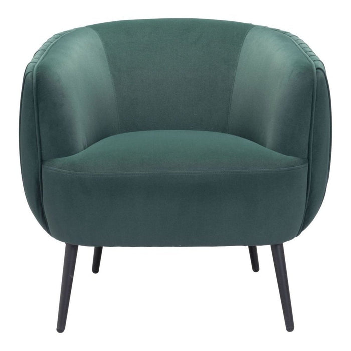 Zuo Karan Green Accent Chair - Stylish Seating for Any Space