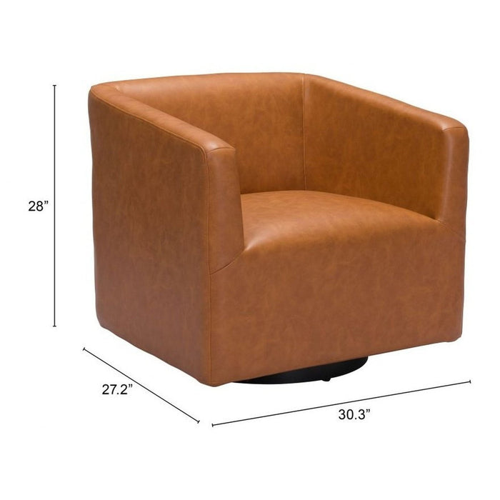 Zuo Brooks Brown Accent Chair - Stylish Seating