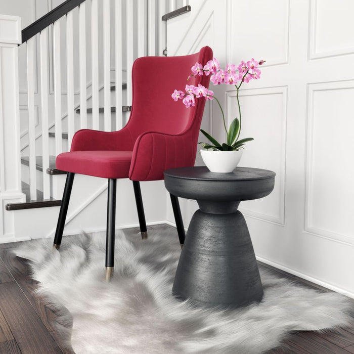 Zuo Sage Black Side Table: Elegant Accent for Stylish Spaces