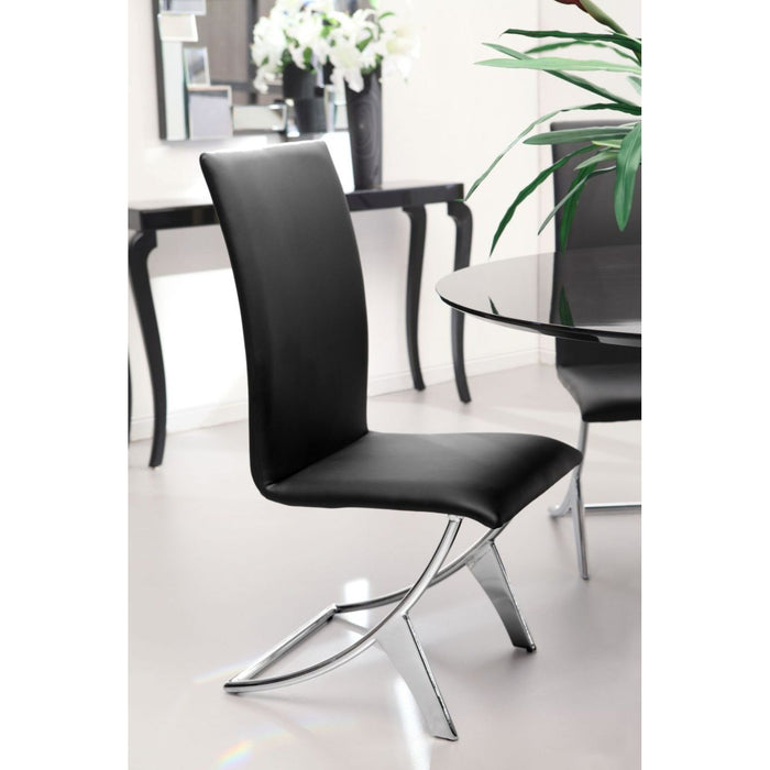 Delfin Black Dining Chairs - Set of 2 for Stylish Seating