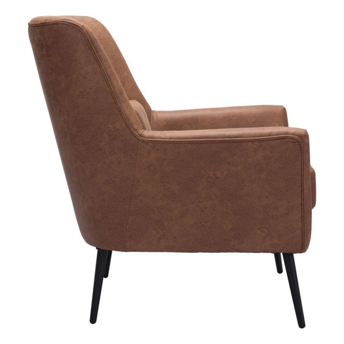 Vintage Brown Zuo Ontario Accent Chair - Stylish Seating