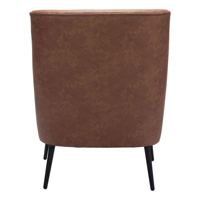 Vintage Brown Zuo Ontario Accent Chair - Stylish Seating