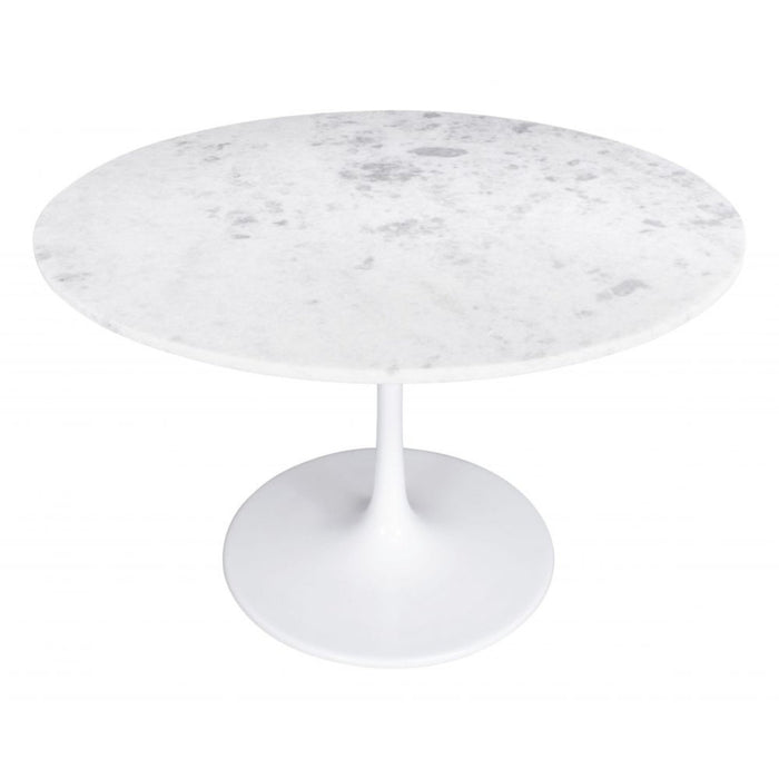 Zuo Phoenix White Dining Table: Sleek Elegance for Contemporary Spaces