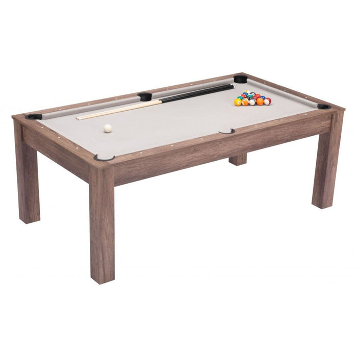 Zuo Bonkers 3-in-1 Table: Brown Design with Exclusive Pool Accessories