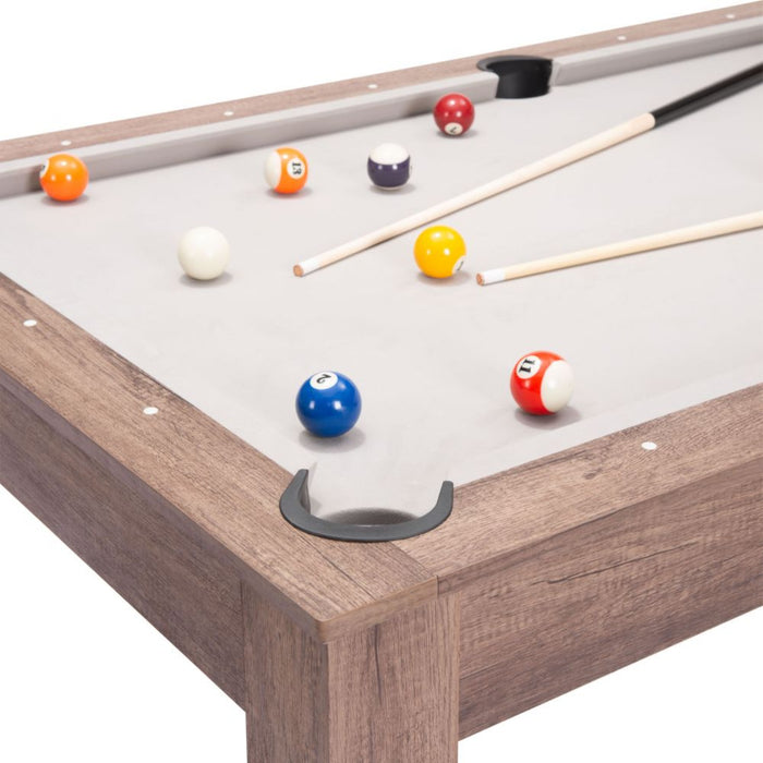 Zuo Bonkers 3-in-1 Table: Brown Design with Exclusive Pool Accessories