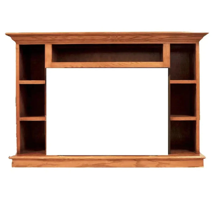 Buck Stove Prestige Bookcase Mantel in Light Oak Finish - For Buck Stove Model 34, Model 329, Model 384 Stoves