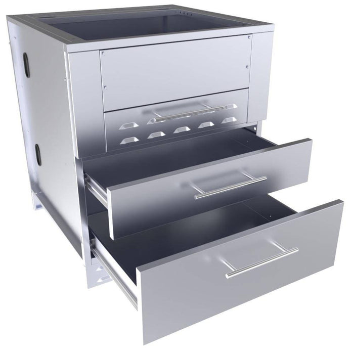 30-inch Base Cabinet for Kamado Grills Up To 24 Inches in Diameter and Sunstone Power Cirque