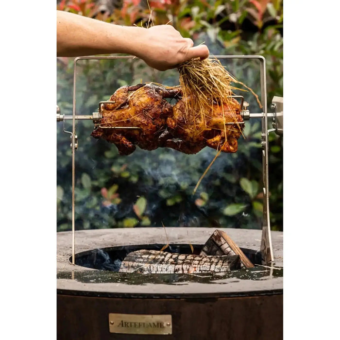 Cordless Motor Equipped Rotisserie Designed For 30" Grills