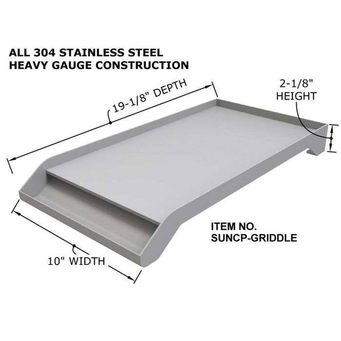 Sunstone Solid Steel Powder Coated Griddle