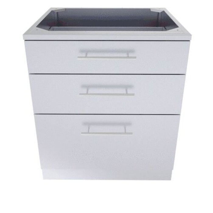 Spacious 30-inch Large Triple Drawer Base Cabinet - Enhanced Storage Solutions