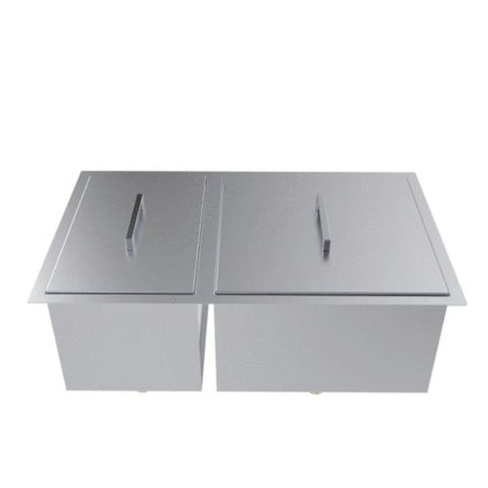 Sink With Two Covers - 34" x 12" - Over/Under Style