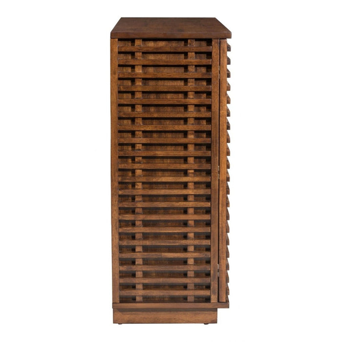 Walnut Zuo Linea Cabinet - Stylish Storage Solution